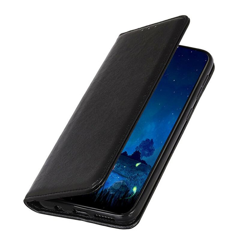 Capa De Celular Para iPhone 12 Mini Flip Couro Rachado Elegância