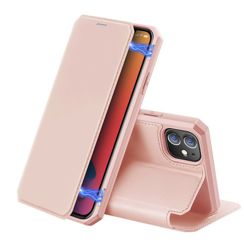 Capa De Celular Para iPhone 12 Mini Flip Pele Série X Dux Ducis