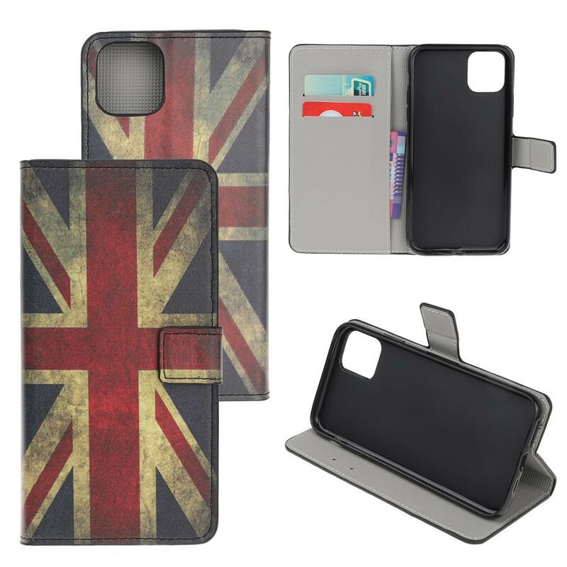 Capa Flip Para iPhone 12 Mini Bandeira Da Inglaterra