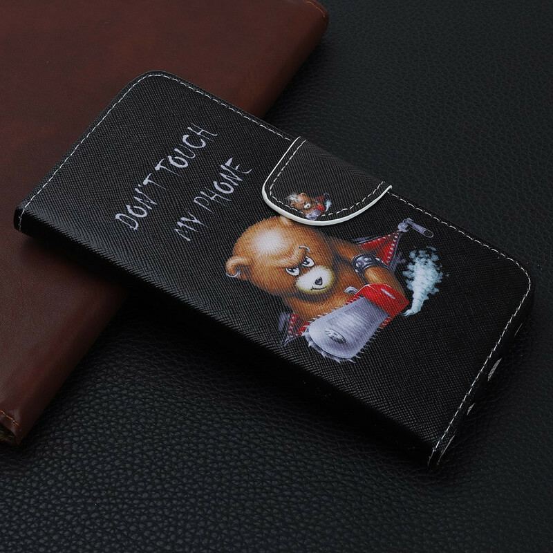 Capa Folio Para iPhone 12 Mini Urso Perigoso