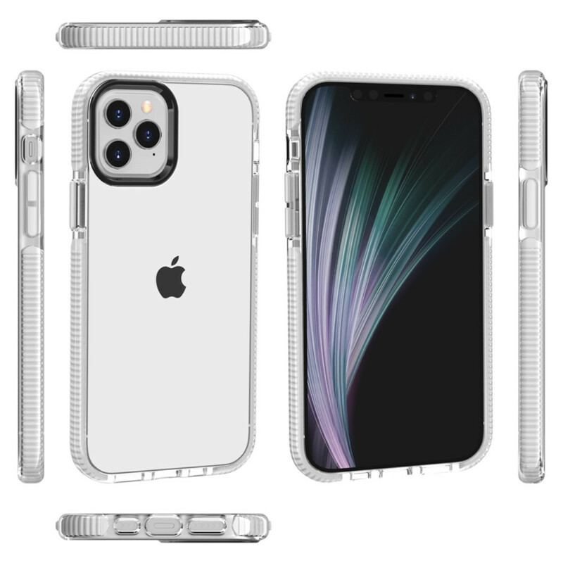 Capa Para iPhone 12 Mini Bordas De Silicone Transparente