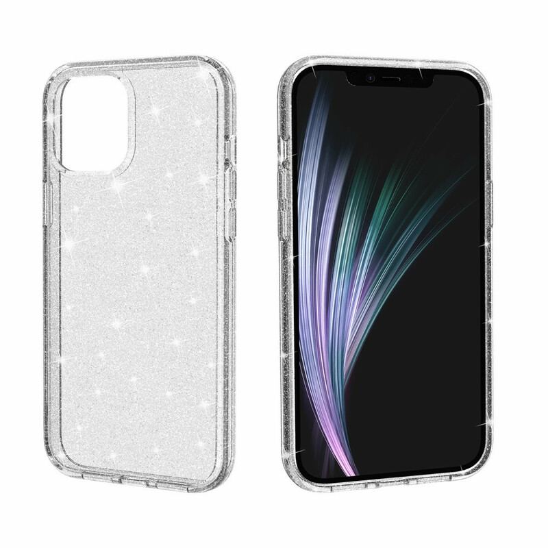 Capa Para iPhone 12 Mini Lantejoulas Transparentes