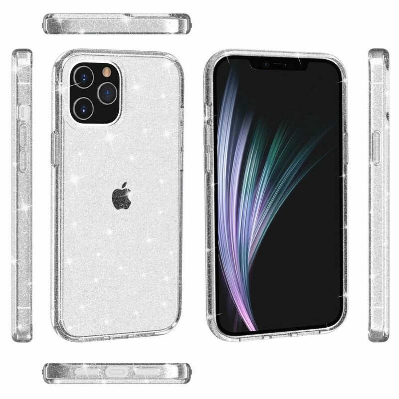 Capa Para iPhone 12 Mini Lantejoulas Transparentes