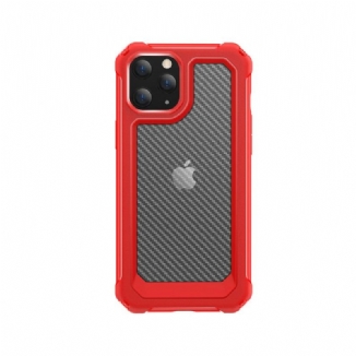 Capa Para iPhone 12 Mini Textura De Fibra De Carbono Sem Costura