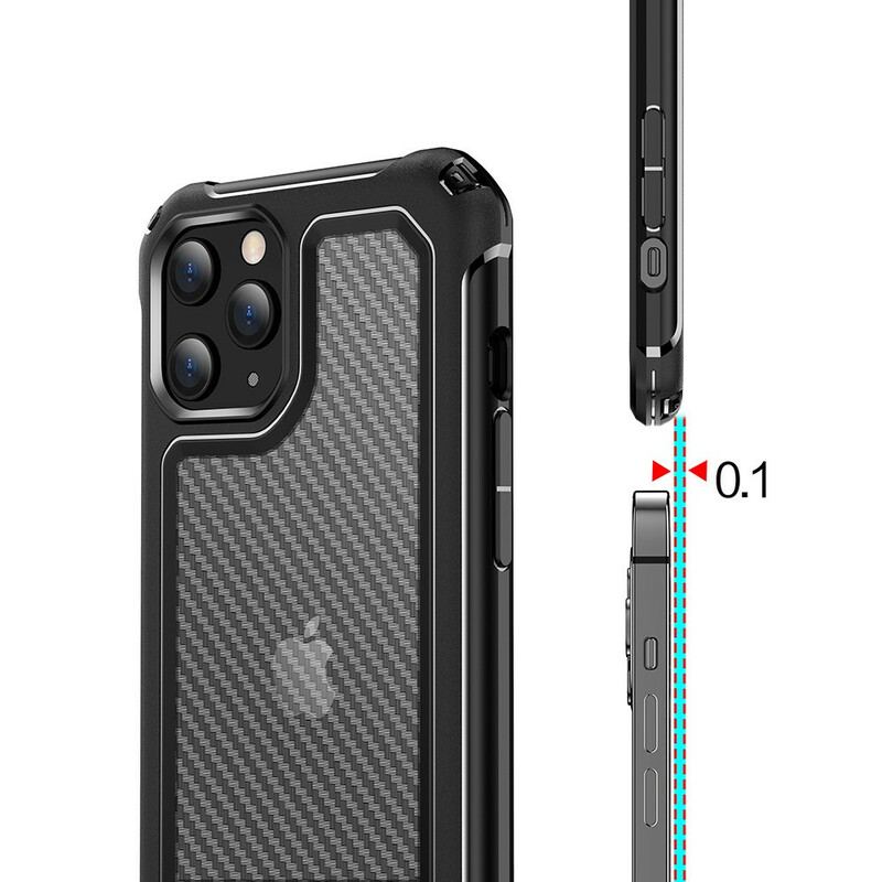 Capa Para iPhone 12 Mini Textura De Fibra De Carbono Sem Costura