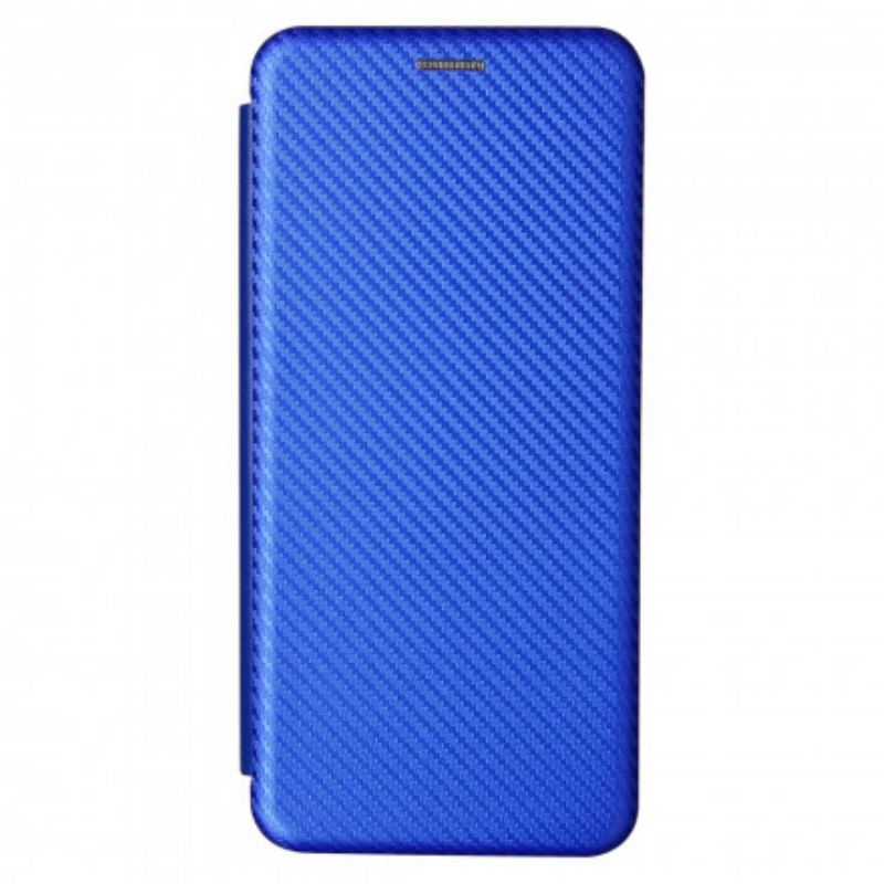 Capa De Celular Para Xiaomi Mi 11 Ultra Flip Fibra De Carbono Com Anel De Suporte