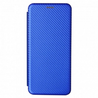 Capa De Celular Para Xiaomi Mi 11 Ultra Flip Fibra De Carbono Com Anel De Suporte