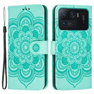 Capa De Couro Para Xiaomi Mi 11 Ultra Mandala Completa