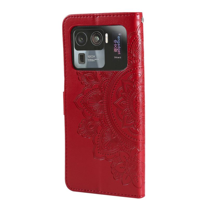 Capa Em Pele Para Xiaomi Mi 11 Ultra Mandala