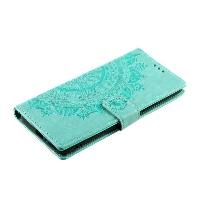 Capa Em Pele Para Xiaomi Mi 11 Ultra Mandala Do Sol