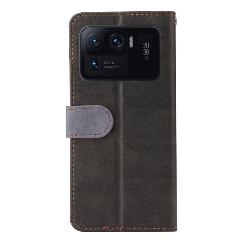 Capa Flip Para Xiaomi Mi 11 Ultra Dois Tons