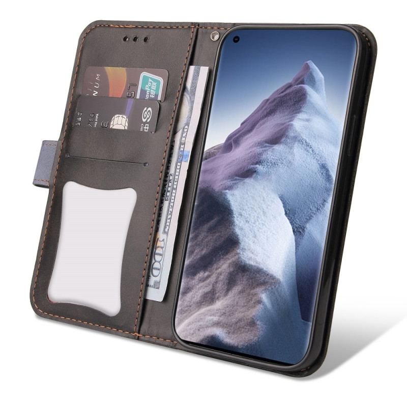 Capa Flip Para Xiaomi Mi 11 Ultra Dois Tons