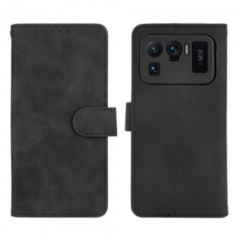 Capa Flip Para Xiaomi Mi 11 Ultra Toque De Pele