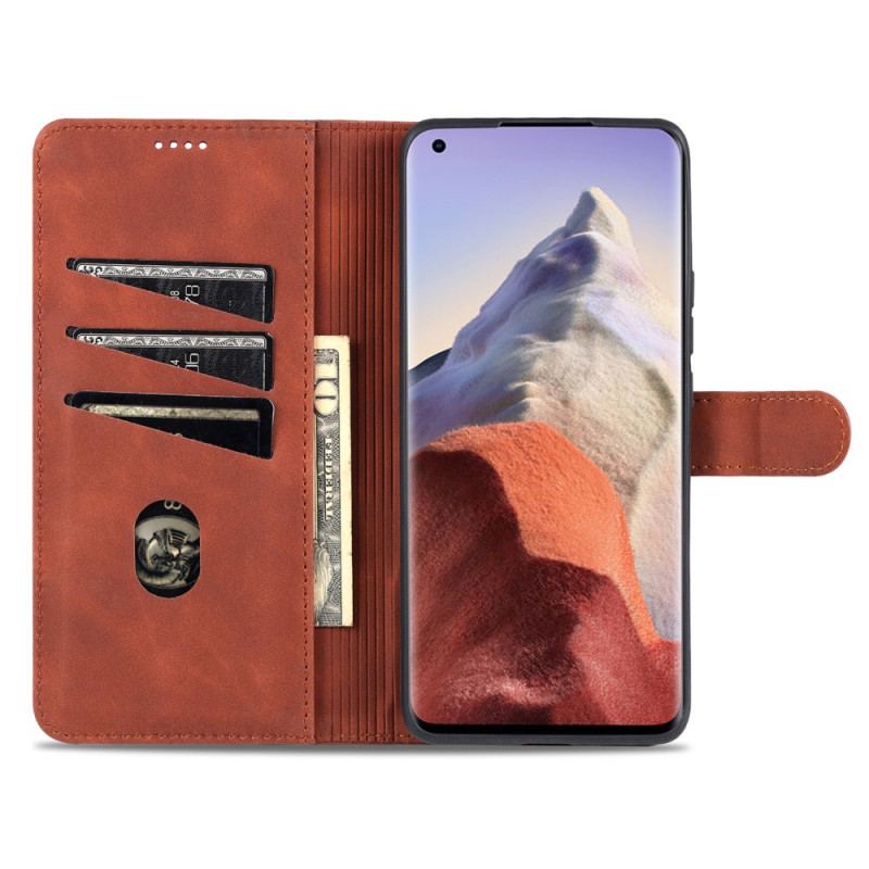 Capa Folio Para Xiaomi Mi 11 Ultra Efeito Couro Azns