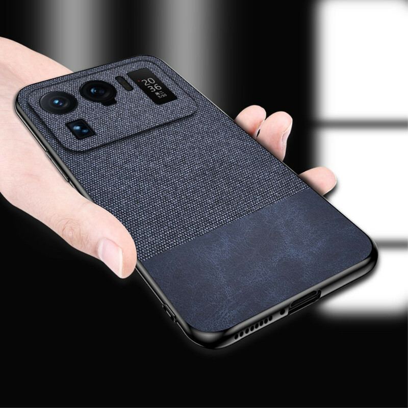 Capa Para Xiaomi Mi 11 Ultra Couro Falso De Textura Dupla