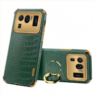 Capa Para Xiaomi Mi 11 Ultra Efeito Pele De Crocodilo X-case