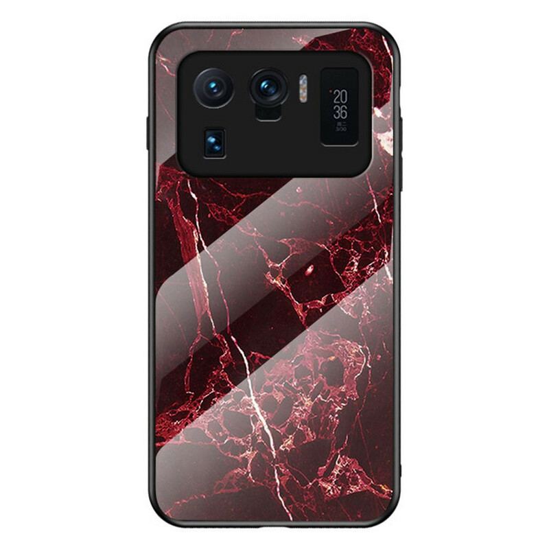 Capa Para Xiaomi Mi 11 Ultra Vidro Temperado De Mármore Colorido