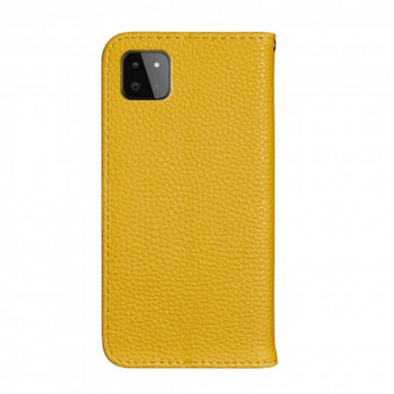 Capa De Celular Para Samsung Galaxy A22 5G Flip Couro Falso Lichia Ultra Chic