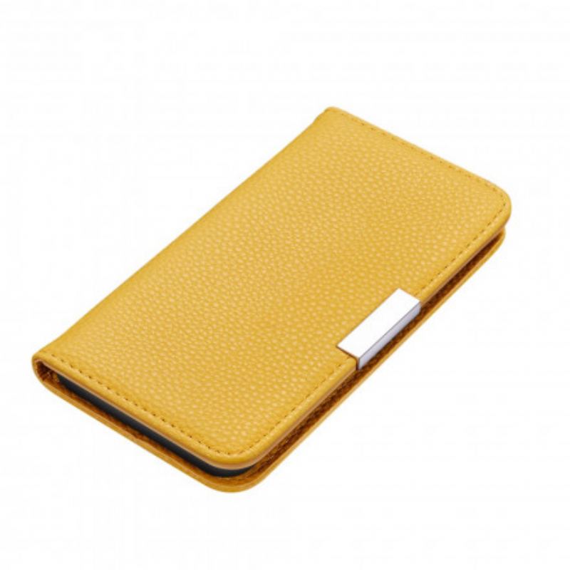 Capa De Celular Para Samsung Galaxy A22 5G Flip Couro Falso Lichia Ultra Chic