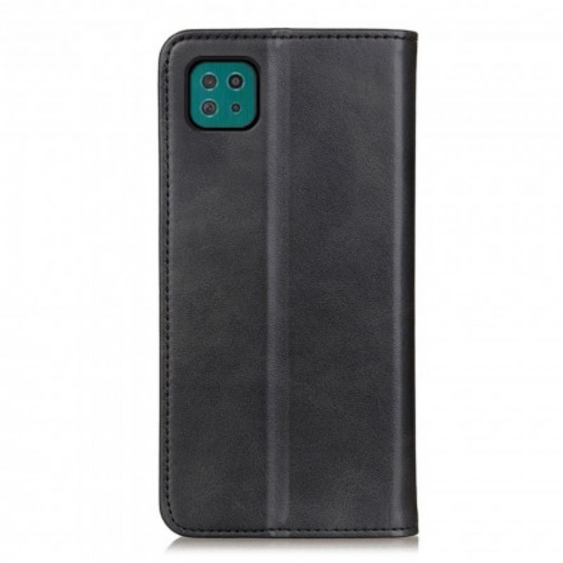 Capa De Celular Para Samsung Galaxy A22 5G Flip Couro Rachado