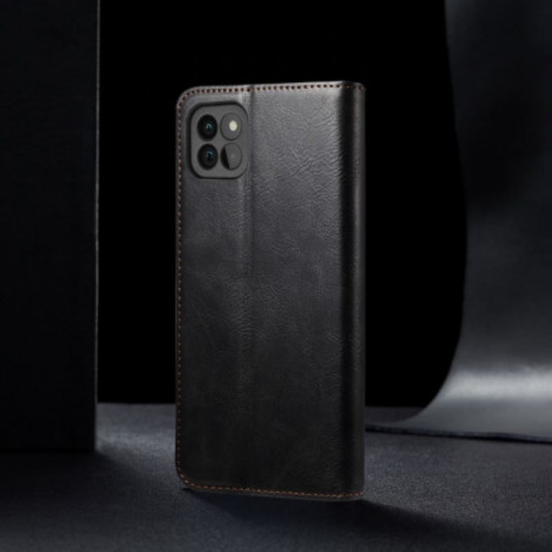 Capa De Celular Para Samsung Galaxy A22 5G Flip Couro Sintético Encerado