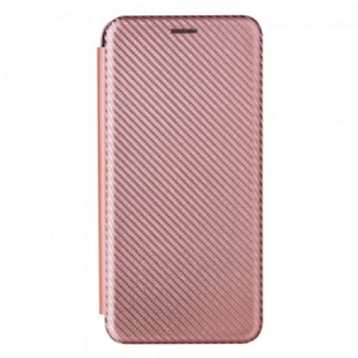 Capa De Celular Para Samsung Galaxy A22 5G Flip Fibra De Carbono