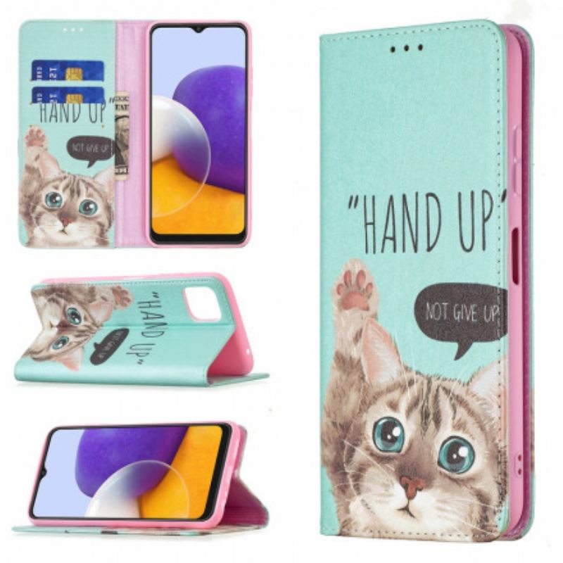 Capa De Celular Para Samsung Galaxy A22 5G Flip Hand-up