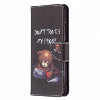 Capa De Celular Para Samsung Galaxy A22 5G Flip Urso Perigoso