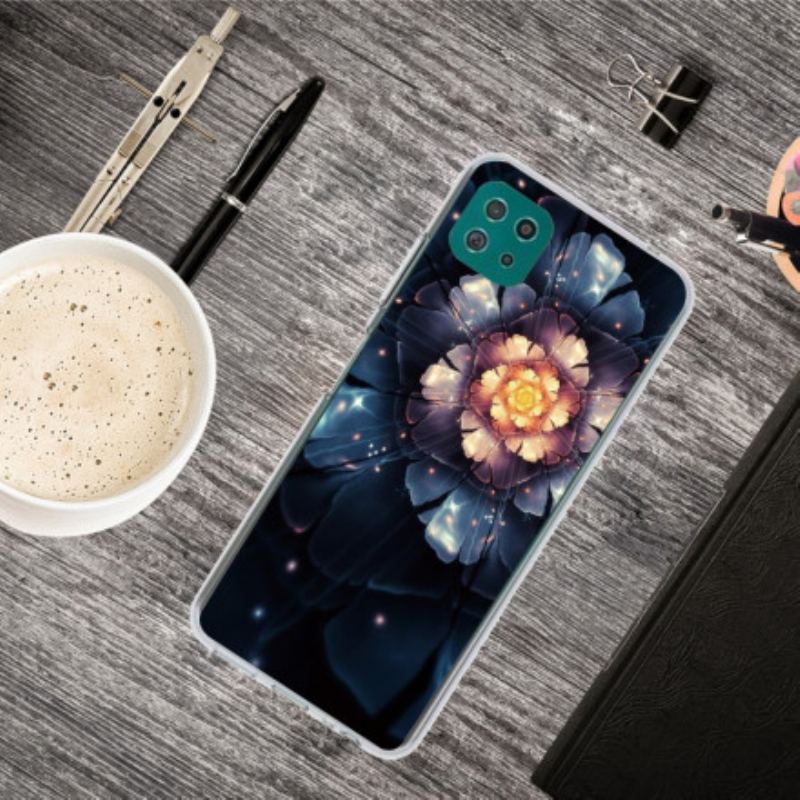 Capa De Celular Para Samsung Galaxy A22 5G Flores Flexíveis