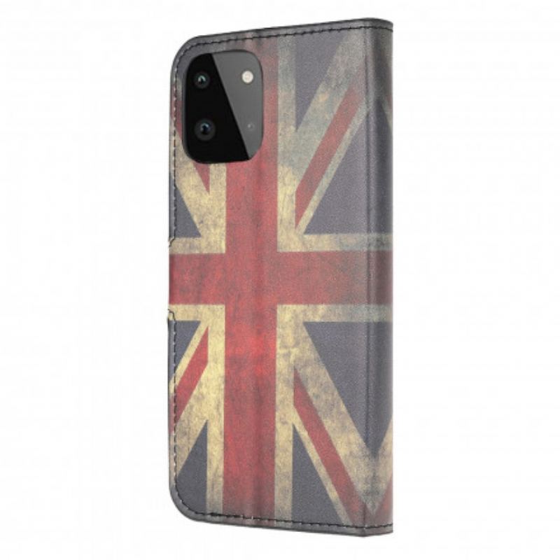 Capa Flip Para Samsung Galaxy A22 5G Bandeira Da Inglaterra