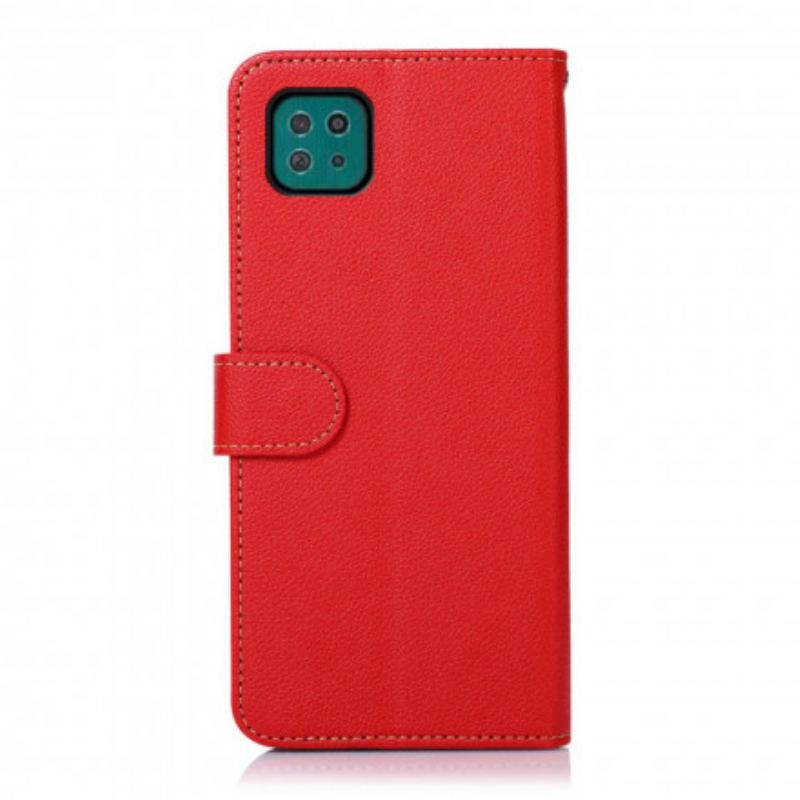 Capa Flip Para Samsung Galaxy A22 5G Estilo Lichia Rfid Khazneh