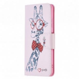 Capa Flip Para Samsung Galaxy A22 5G Girafa Inteligente