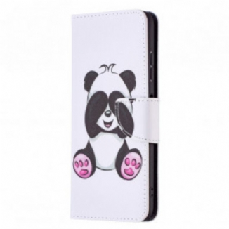 Capa Flip Para Samsung Galaxy A22 5G Panda Divertido