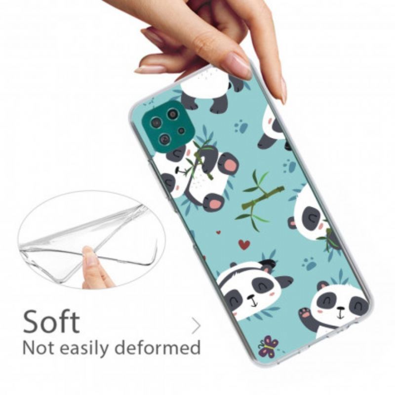 Capa Para Samsung Galaxy A22 5G Bando De Pandas