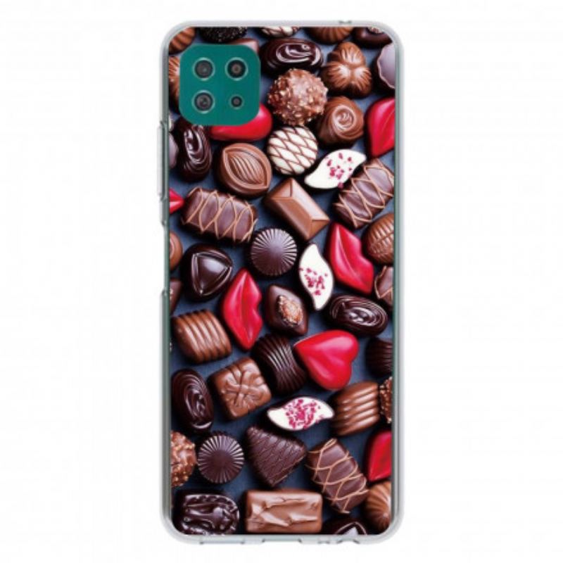 Capa Para Samsung Galaxy A22 5G Chocolate Flexível