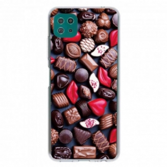 Capa Para Samsung Galaxy A22 5G Chocolate Flexível