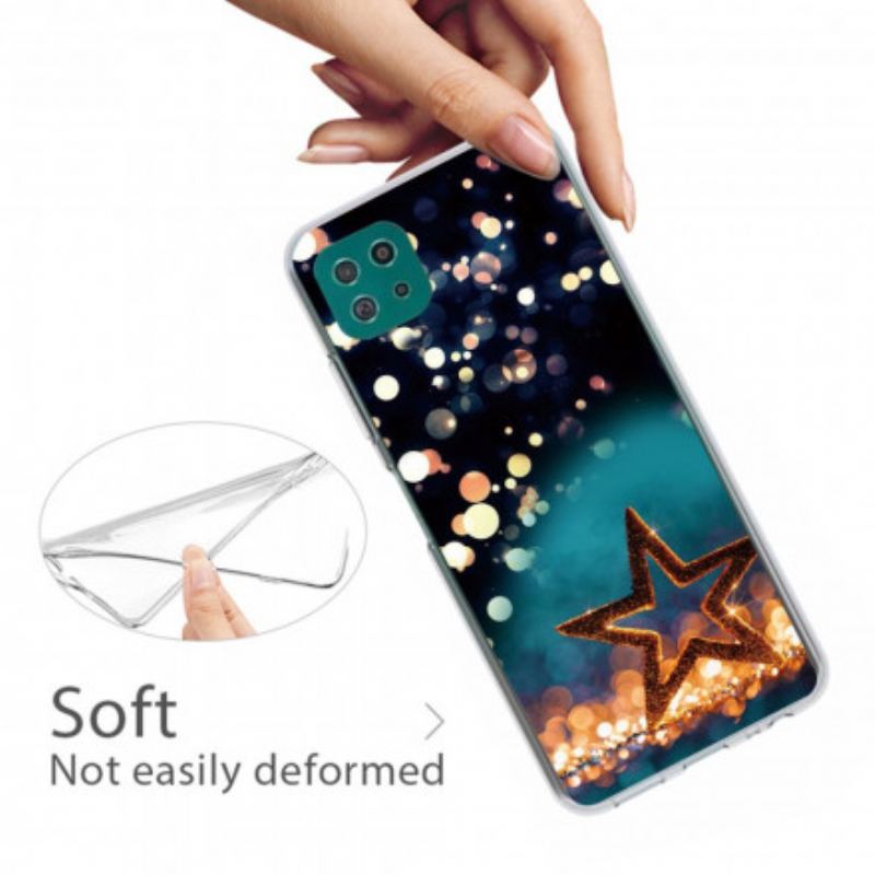 Capa Para Samsung Galaxy A22 5G Estrela Flexível