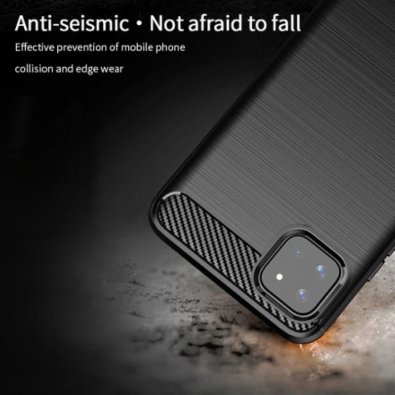 Capa Para Samsung Galaxy A22 5G Fibra De Carbono Escovada Mofi