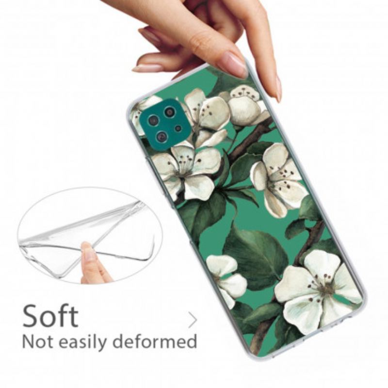 Capa Para Samsung Galaxy A22 5G Flor Colorida