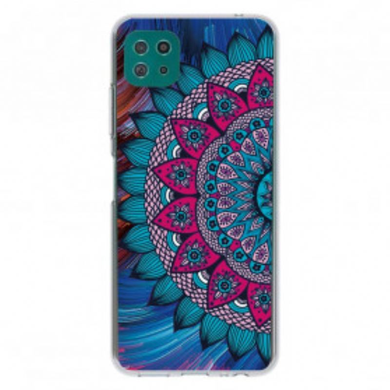 Capa Para Samsung Galaxy A22 5G Mandala Colorida