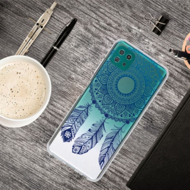 Capa Para Samsung Galaxy A22 5G Mandala De Flor Única