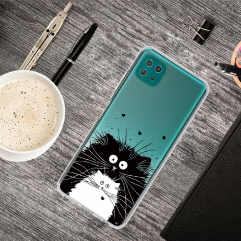 Capa Para Samsung Galaxy A22 5G Olha Os Gatos