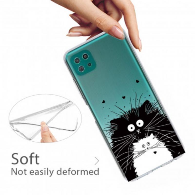 Capa Para Samsung Galaxy A22 5G Olha Os Gatos