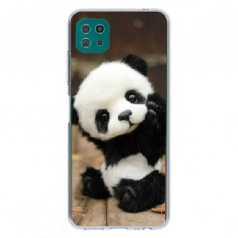 Capa Para Samsung Galaxy A22 5G Panda Flexível