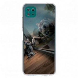 Capa Para Samsung Galaxy A22 5G Sonho De Gatinho