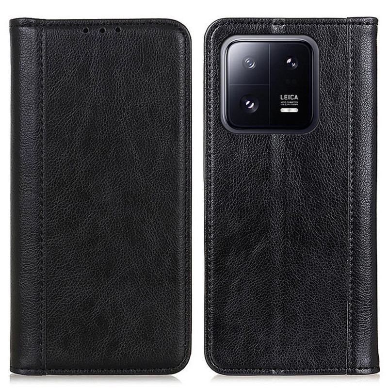 Capa De Celular Para Xiaomi 13 Flip Couro Rachado Versão Colorida