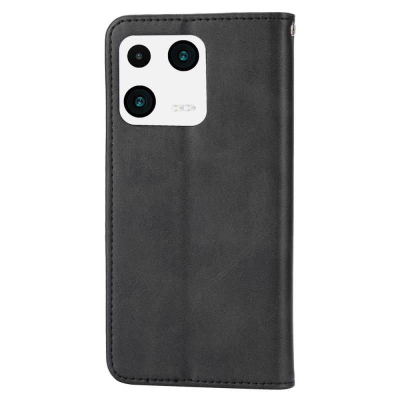 Capa De Celular Para Xiaomi 13 Flip Estilo Couro Padrão 3d