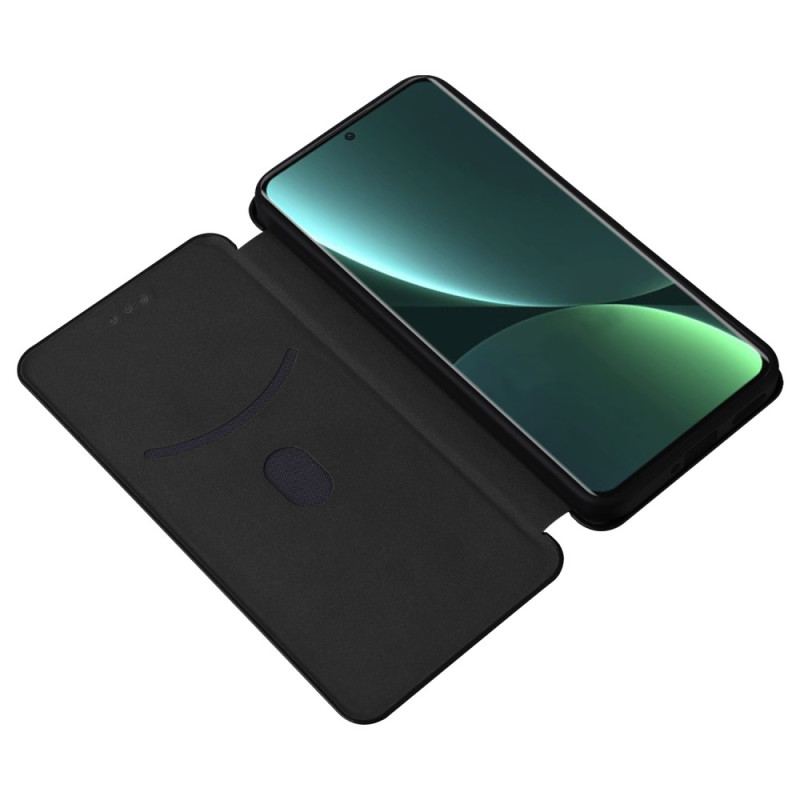 Capa De Celular Para Xiaomi 13 Flip Fibra De Carbono Colorida