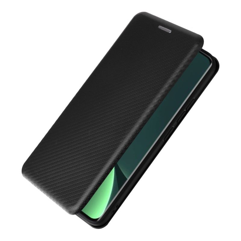 Capa De Celular Para Xiaomi 13 Flip Fibra De Carbono Colorida