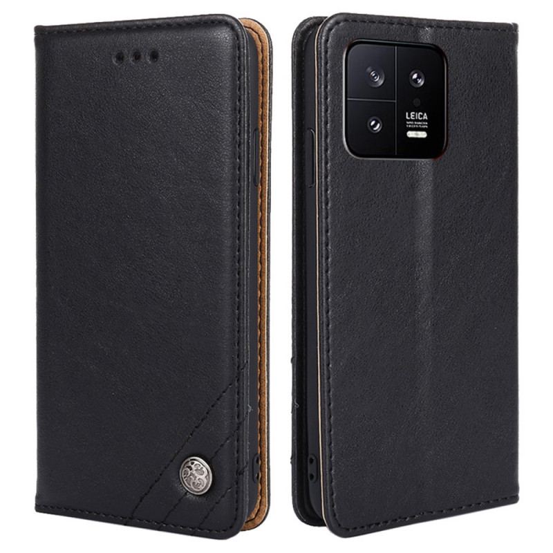 Capa De Celular Para Xiaomi 13 Flip Rebites Decorativos